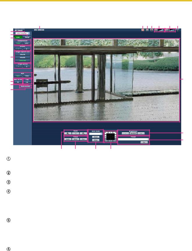 Panasonic WV-SW598A, SW598APJ, WV-SC588A, WV-SW397B, WV-SC387A Installation Manual