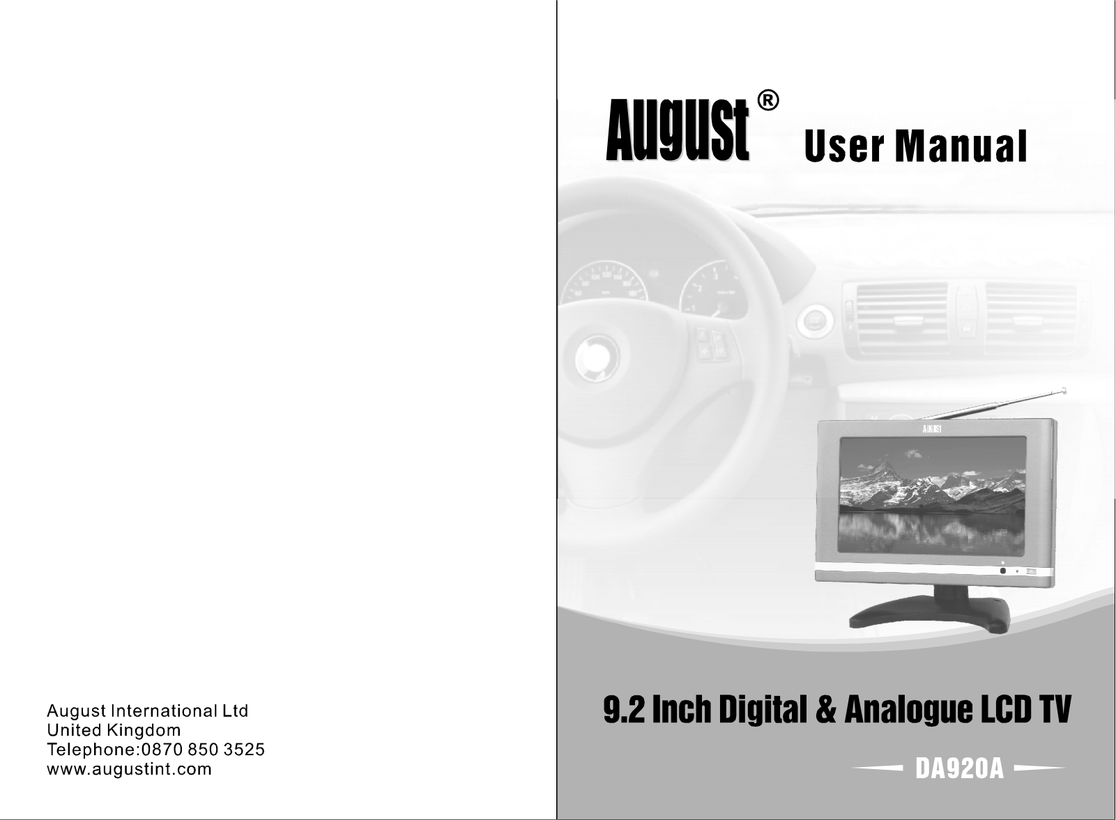 August DA920A User Manual