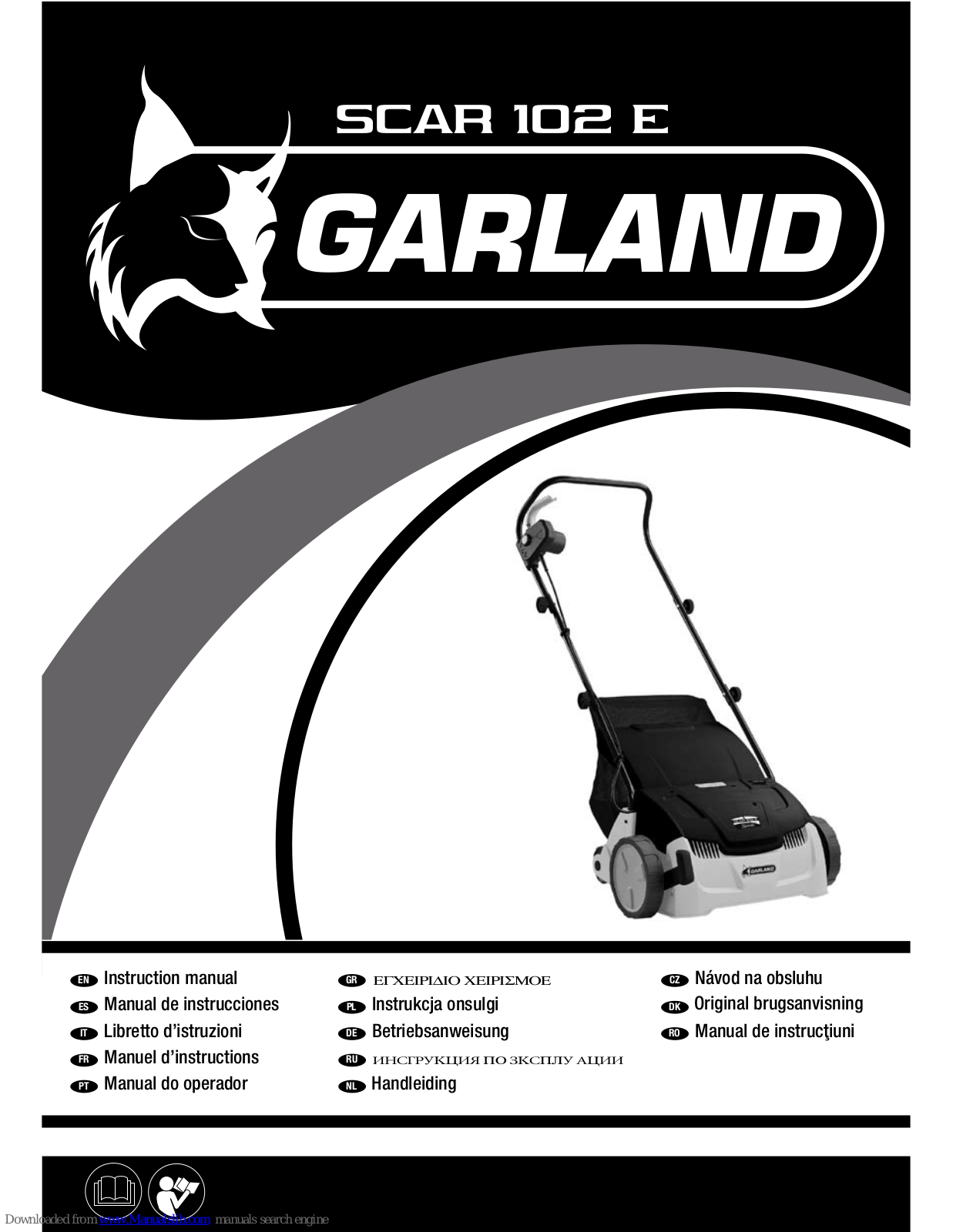 Garland scar 102 e Instruction Manual