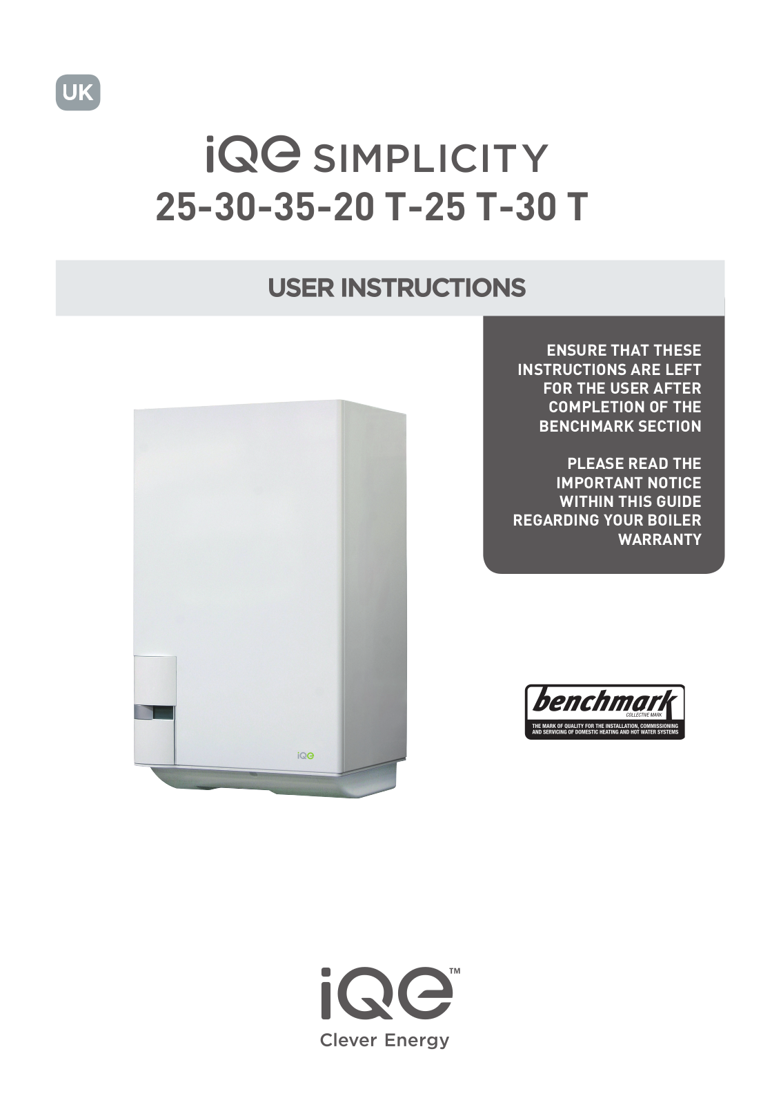 iQe SIMPLICITY Series, SIMPLICITY 20 T, SIMPLICITY 25 T, SIMPLICITY 25, SIMPLICITY 30 T User Instructions