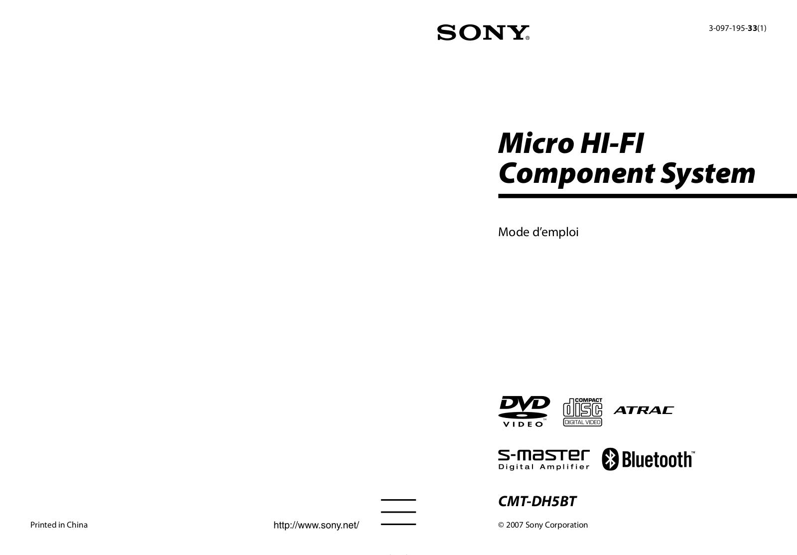 Sony CMT-DH5BT Users guide