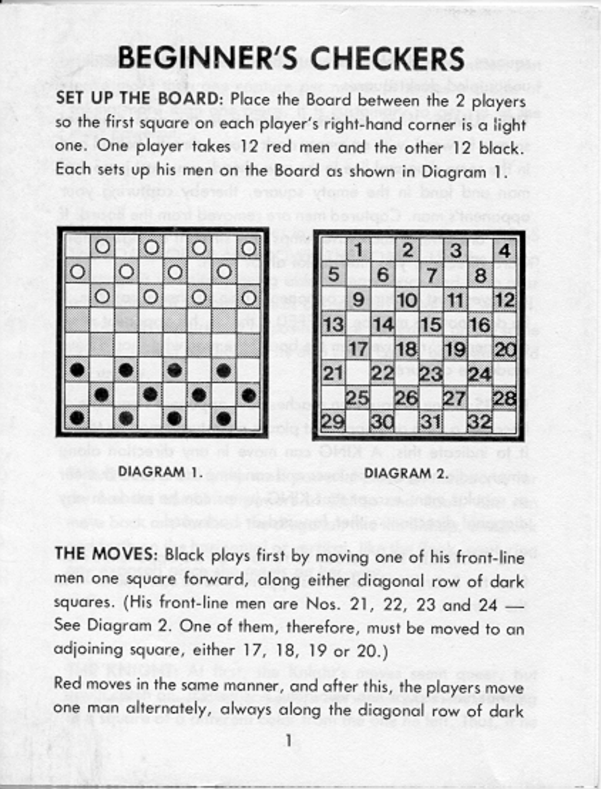 HASBRO Chess,  Beginner's User Manual