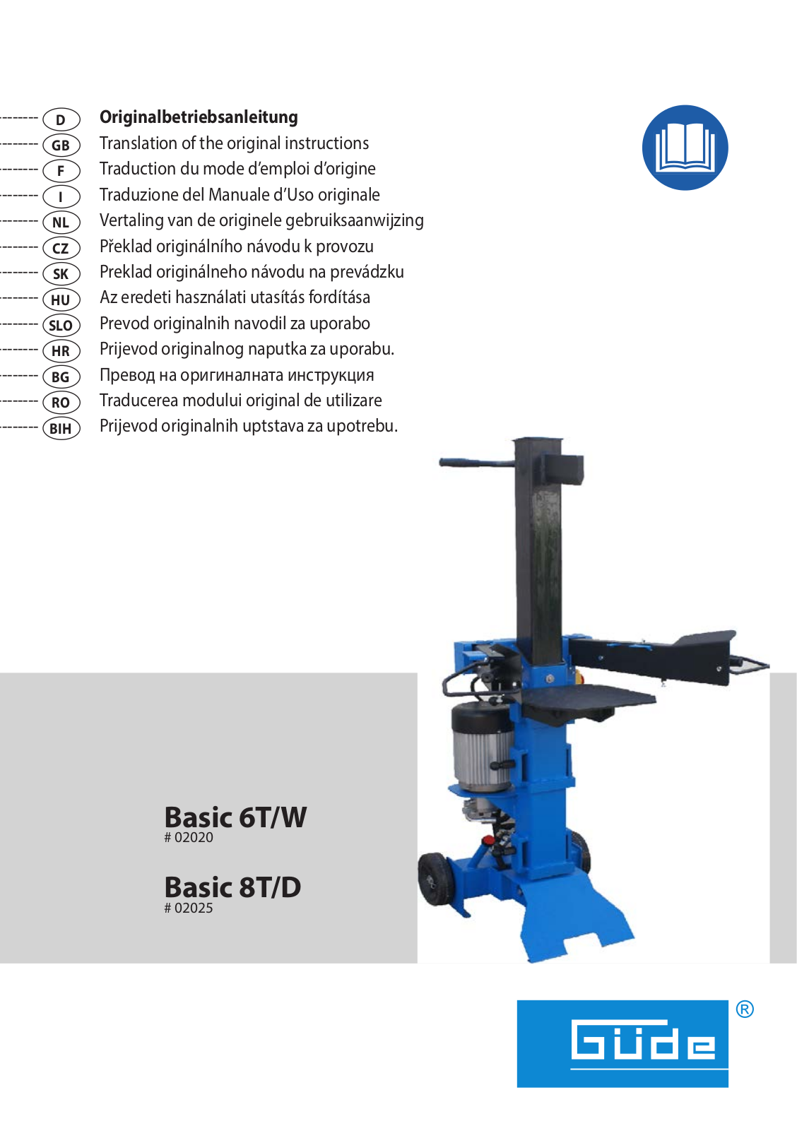 Güde 6T-W, 8T-D User Manual