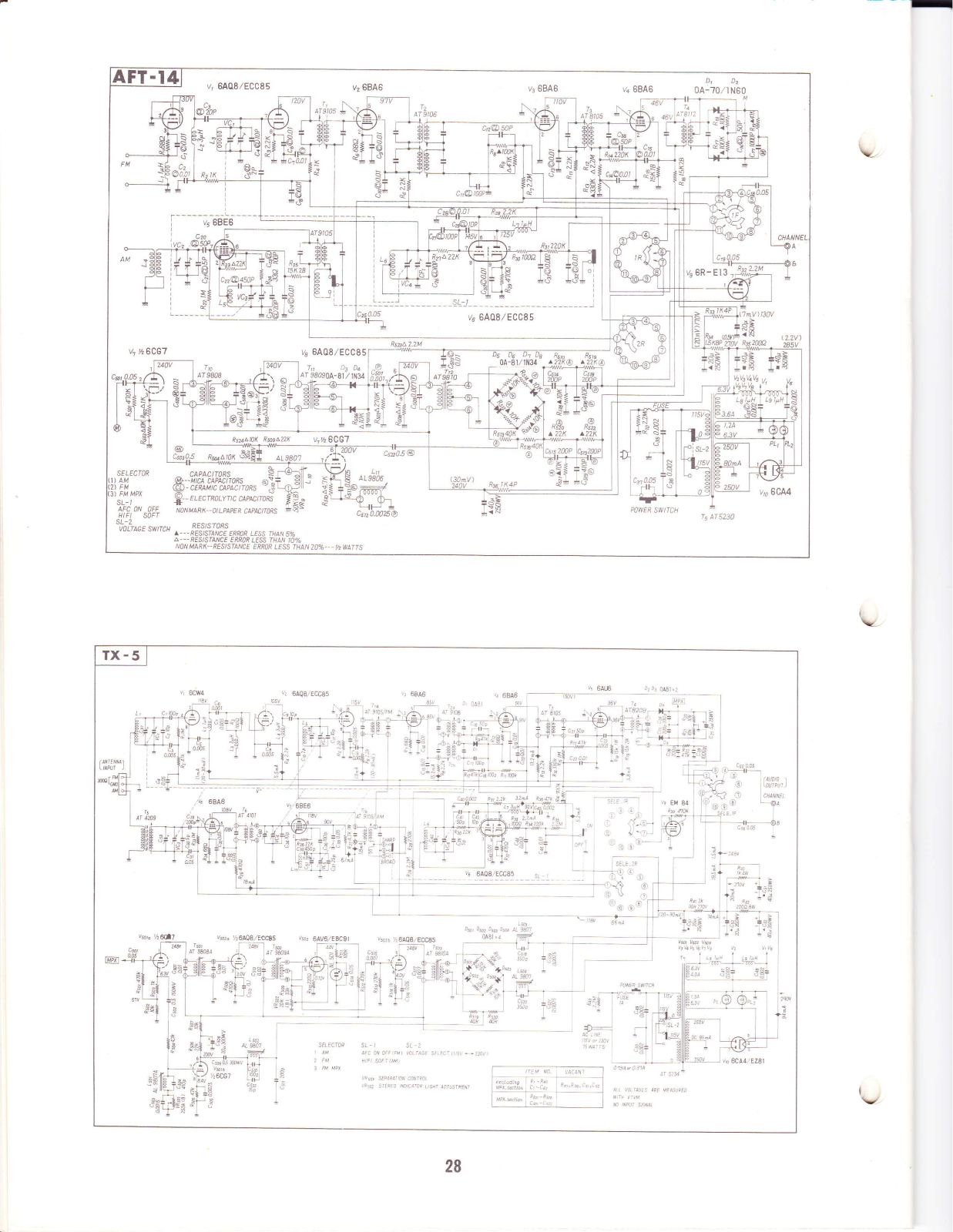 Pioneer AFT-14 Schematic