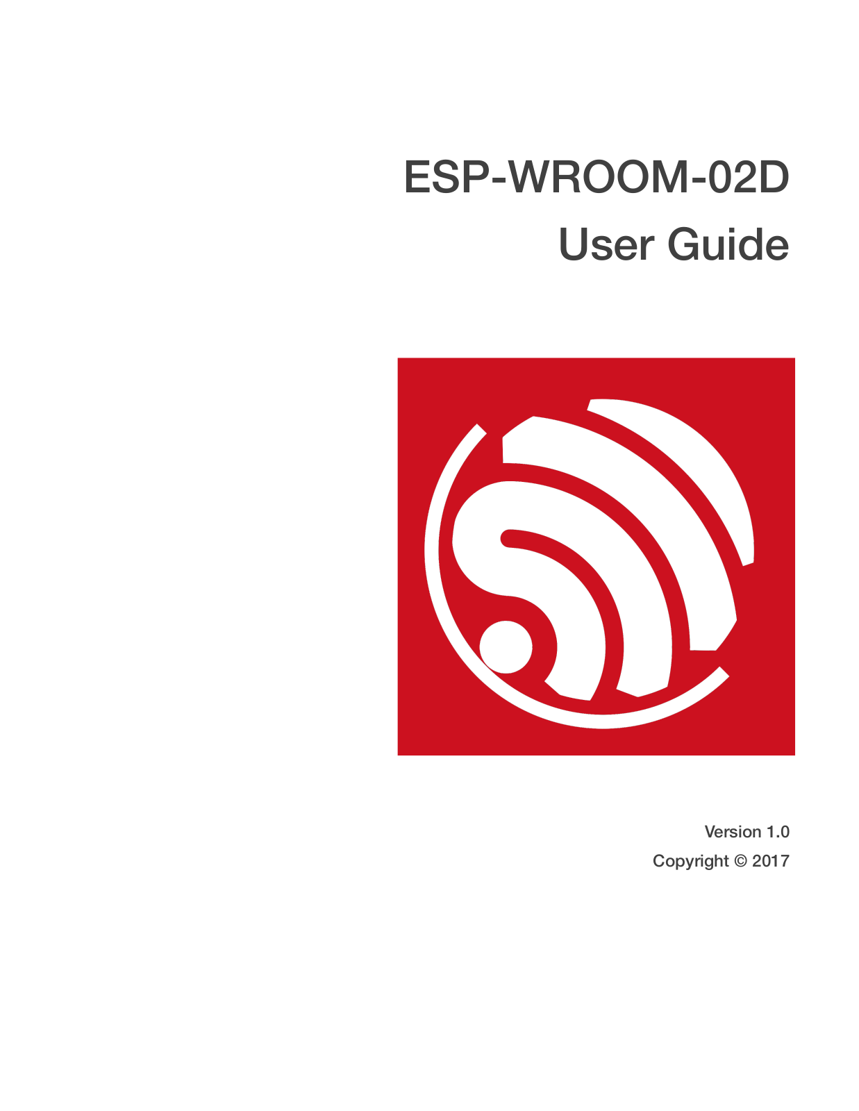 ESPRESSIF SYSTEMS ESPWROOM02D User Manual