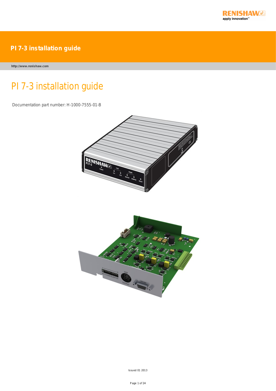 renishaw PI 7 Installation Guide