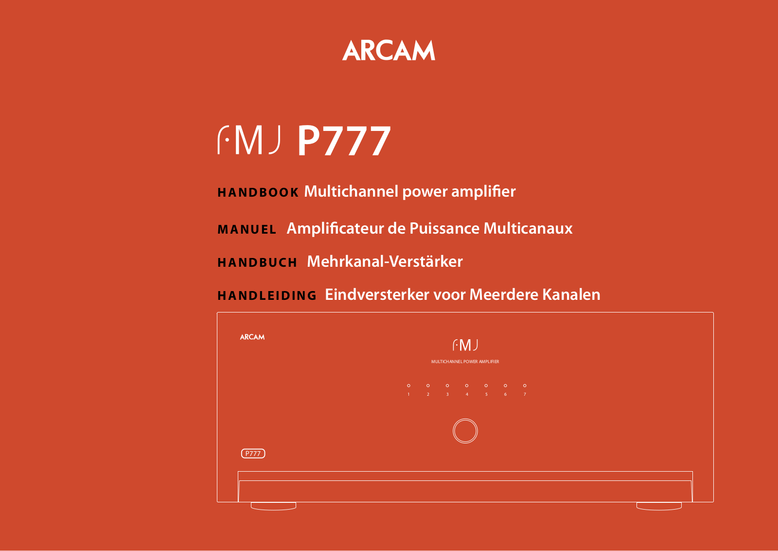 Arcam P777 User Manual