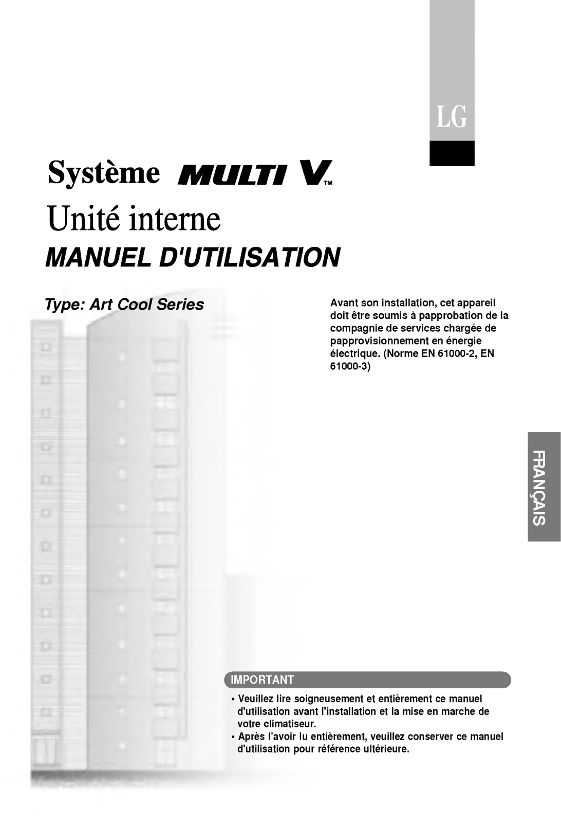 LG ARNU07GSPD0, ARNU09GSPD1, ARNU12GSPD0 User Manual