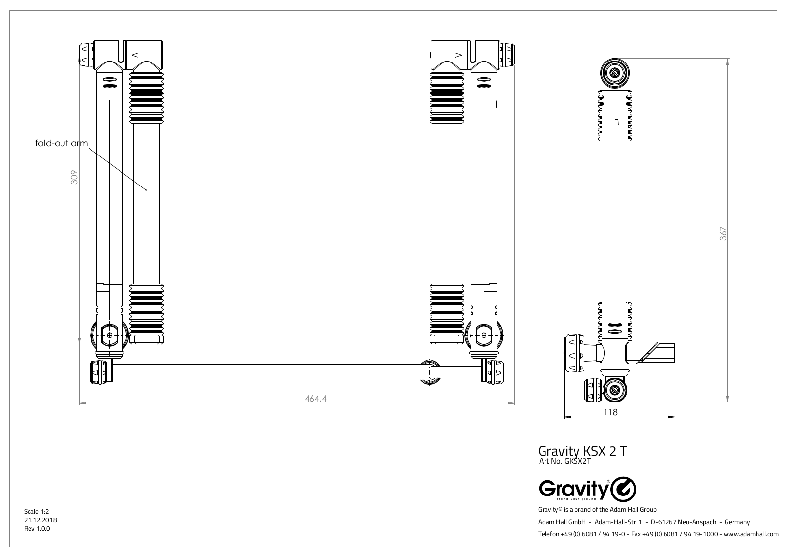 Gravity KSX 2 T Drawing