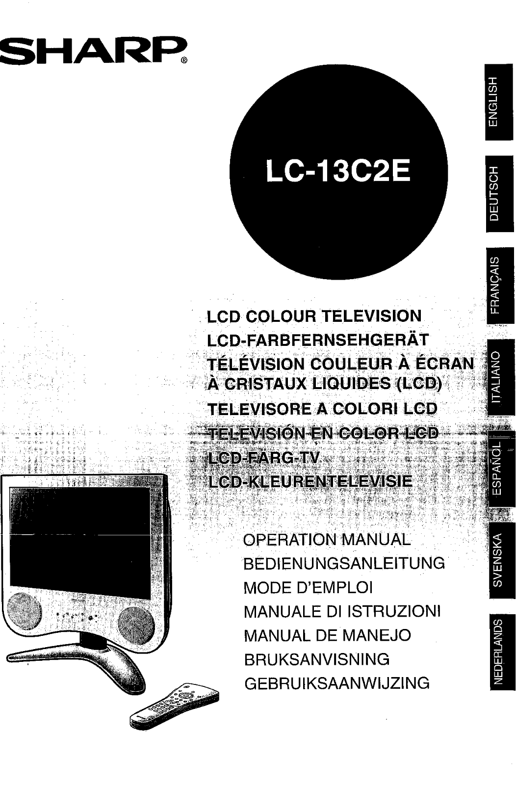 Sharp LC-13C2E User Manual