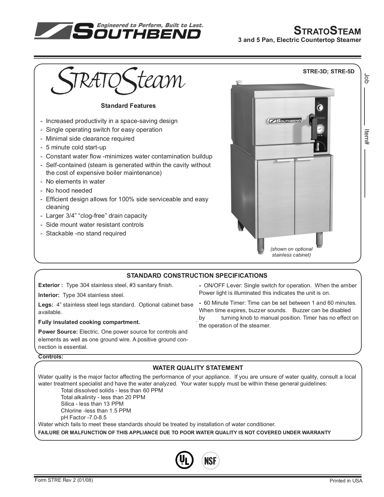 Southbend STRE-3D User Manual