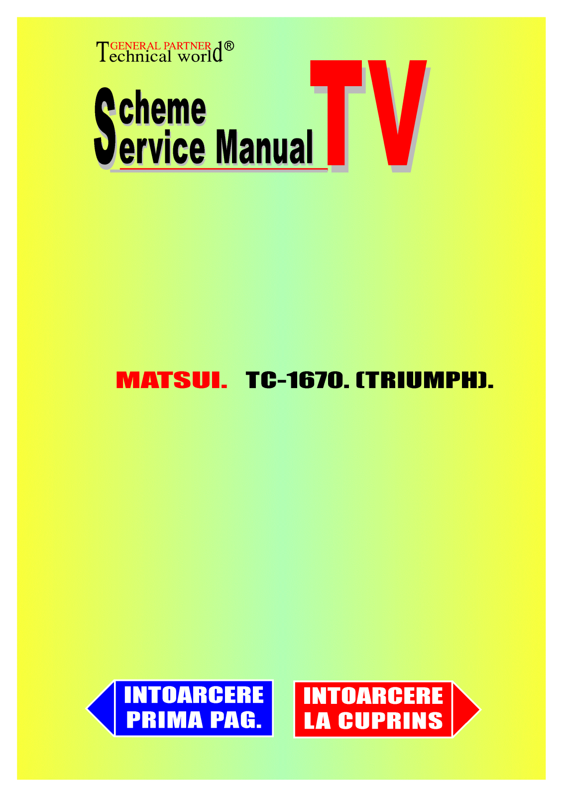 Matsui TC1670 TRIUMPH Schematic