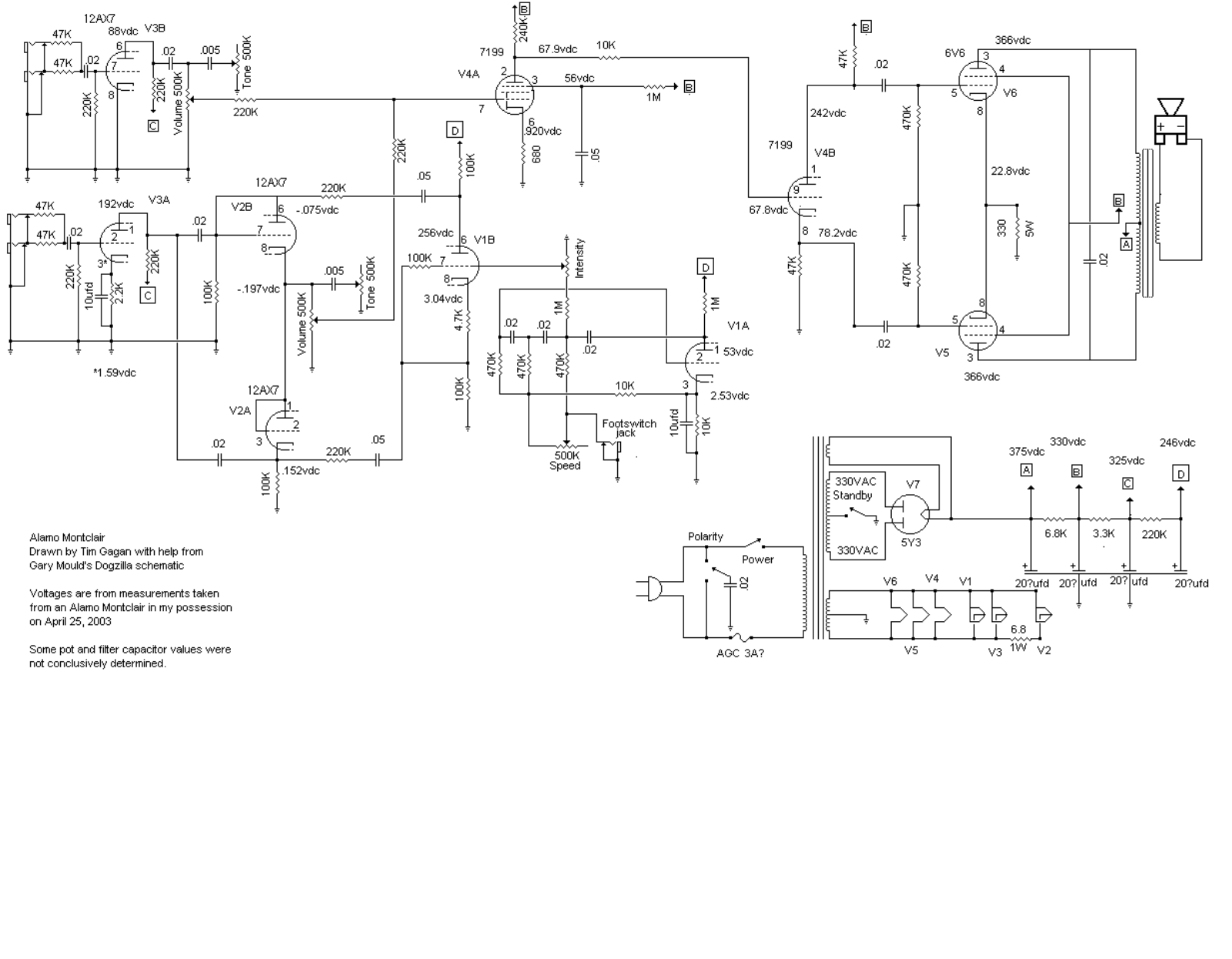 Alamo montclair schematic