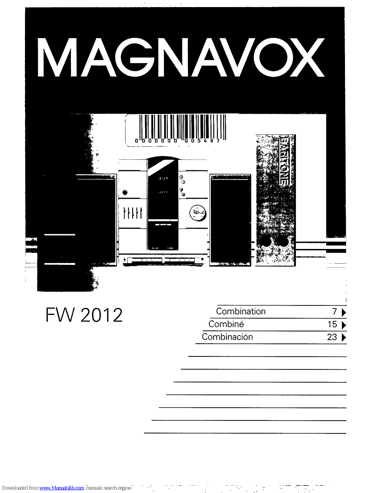 Magnavox FW2012 User Manual