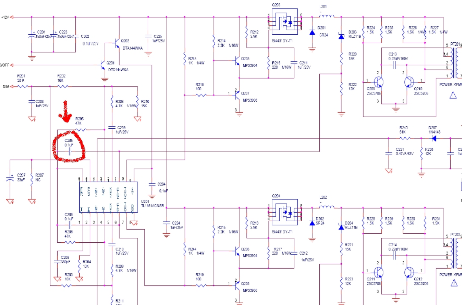 Inverter LM722 Schematic