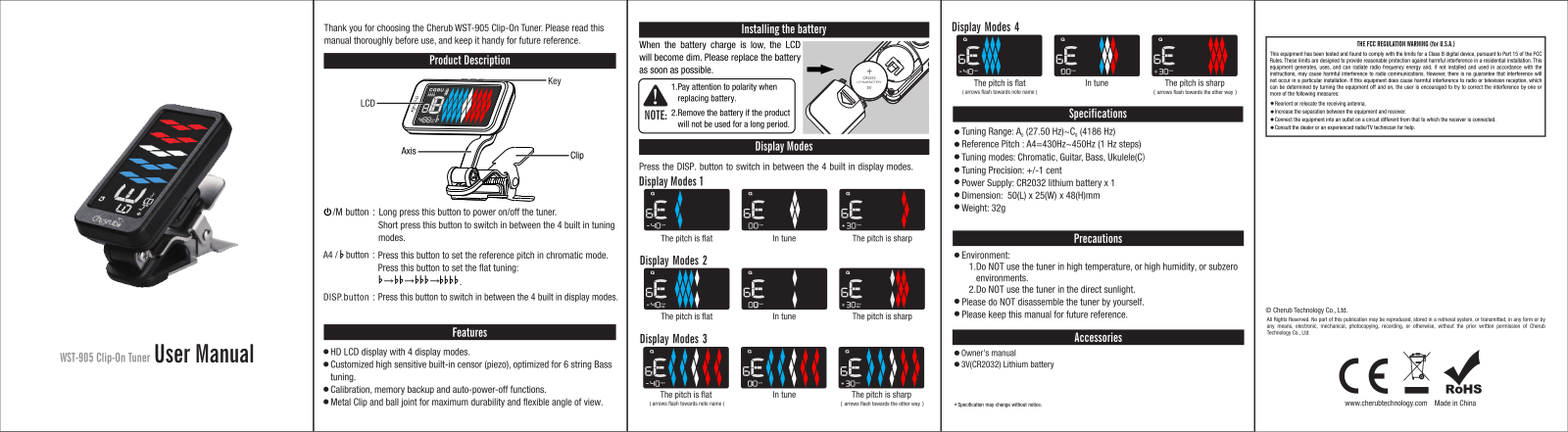 Cherub WST-905 User Manual