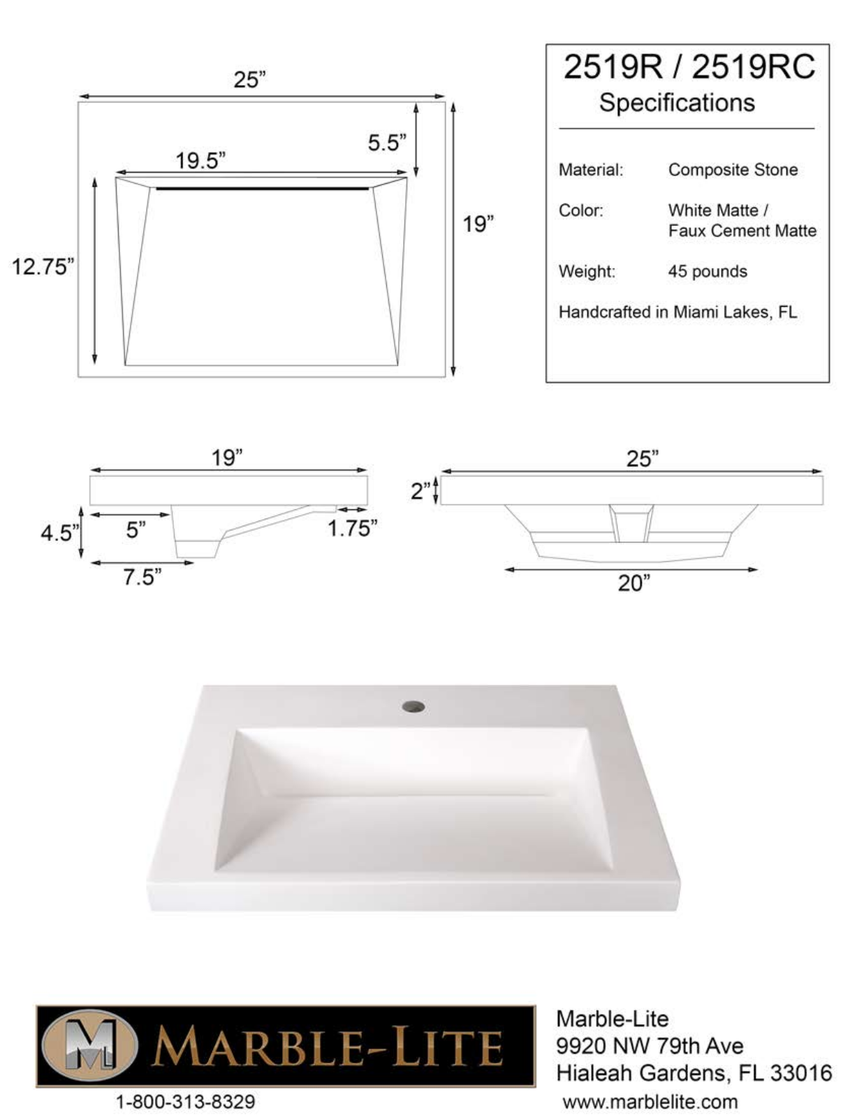 Marble-Lite MBLL1000 Specifications - ManualMachine.com