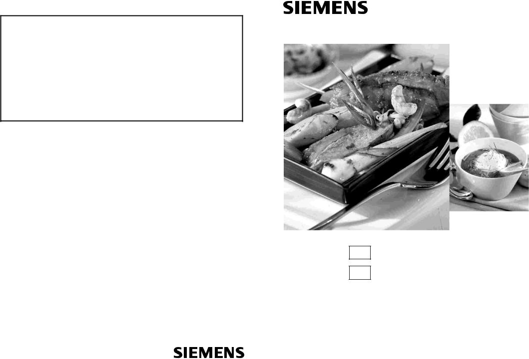 Siemens EP726QB90N Operating instructions