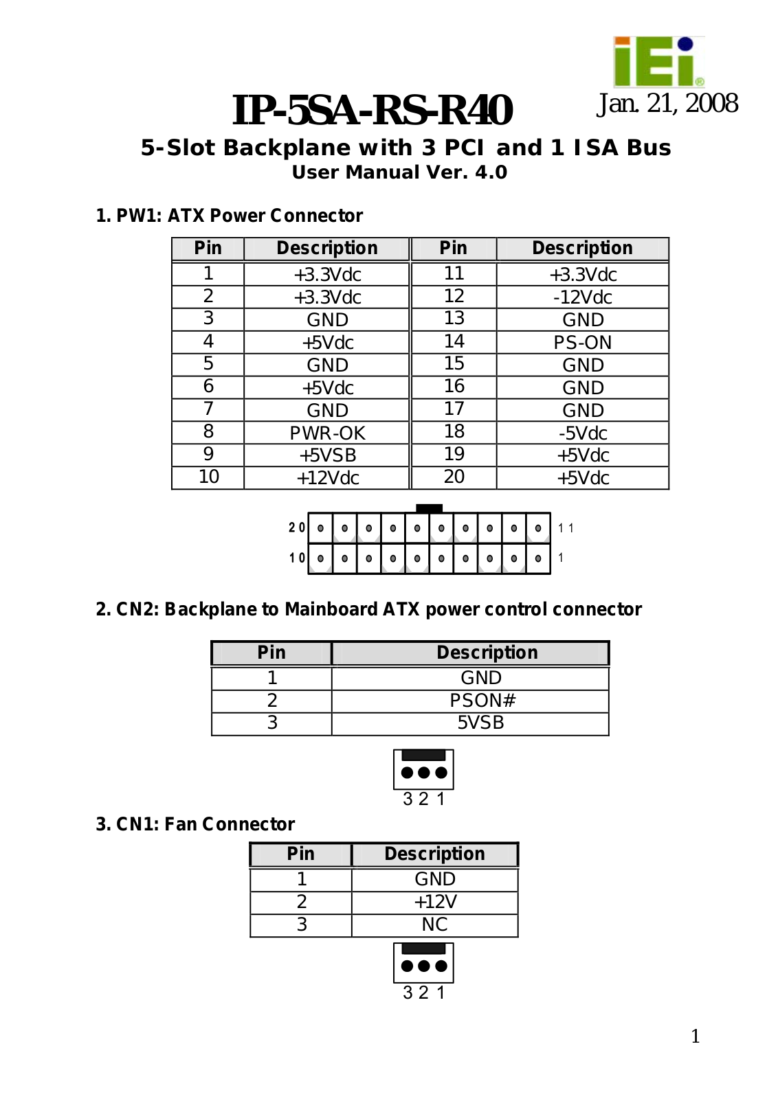 IEI Integration IP-5SA-RS User Manual