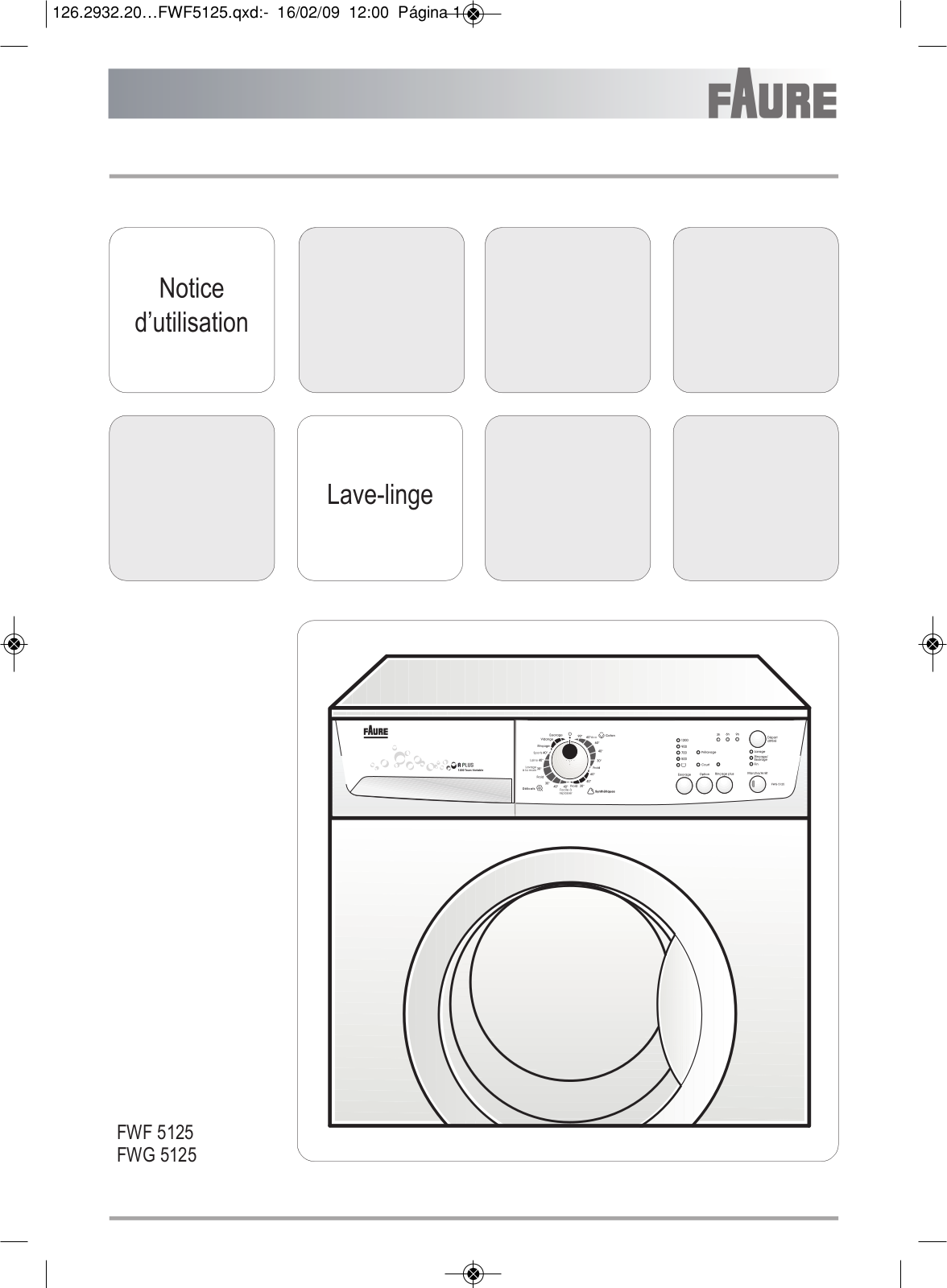 FAURE FWG 5125 User Manual