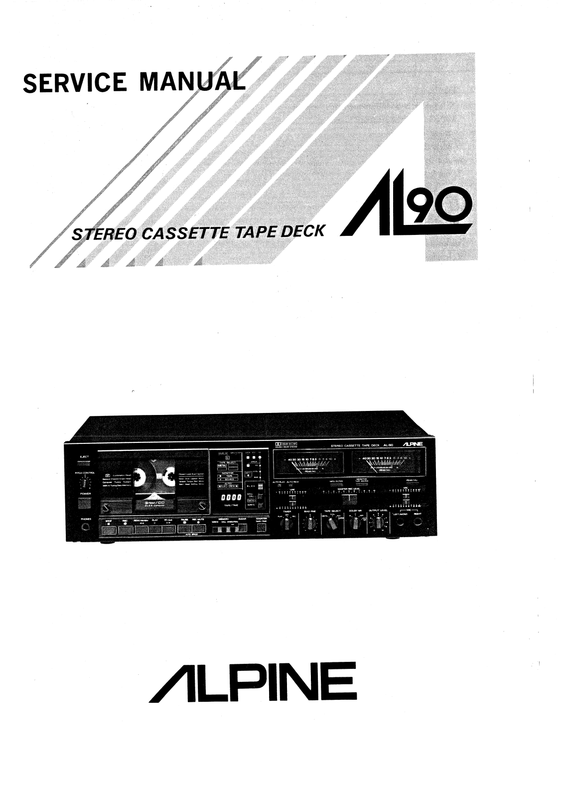 Alpine AL-90 Service manual