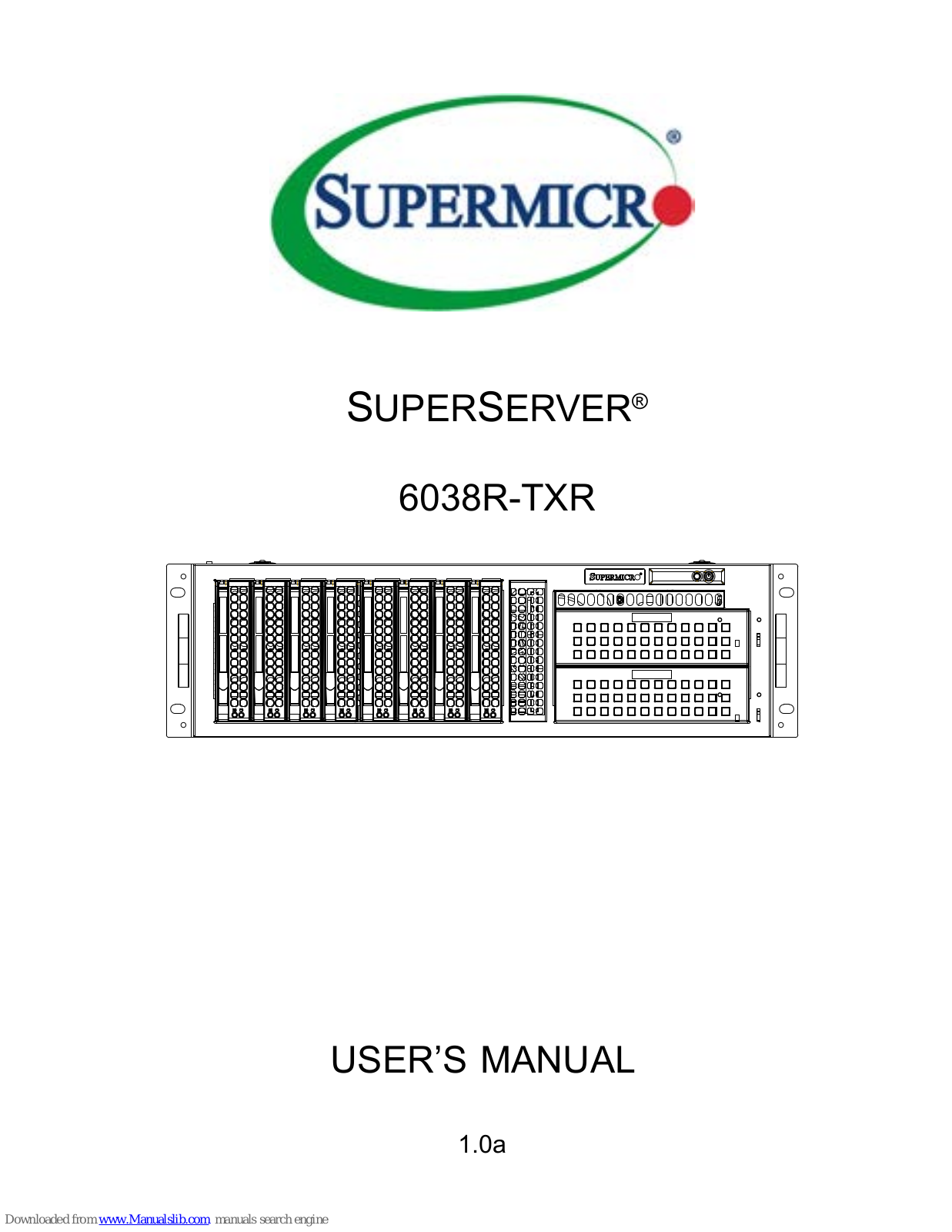 Supermicro SUPERSERVER 6038R-TXR User Manual