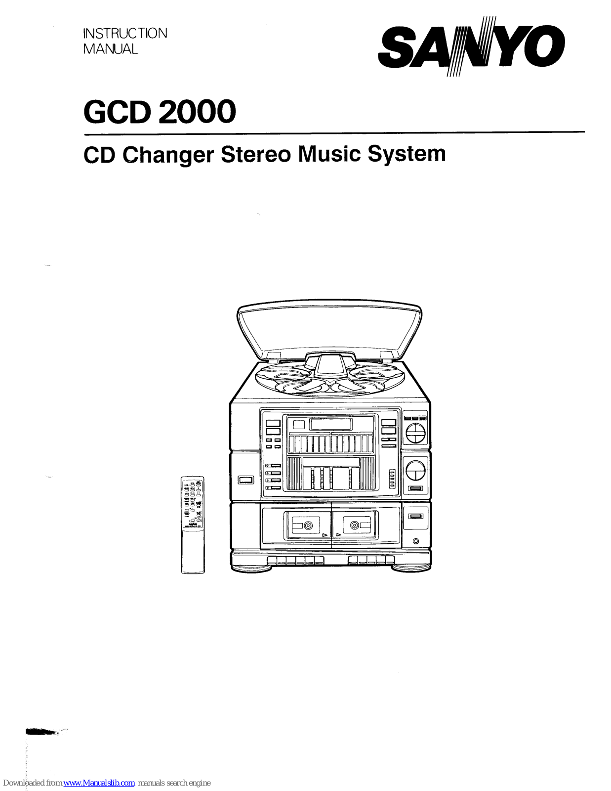 Sanyo GCD2000 Instruction Manual - ManualMachine.com