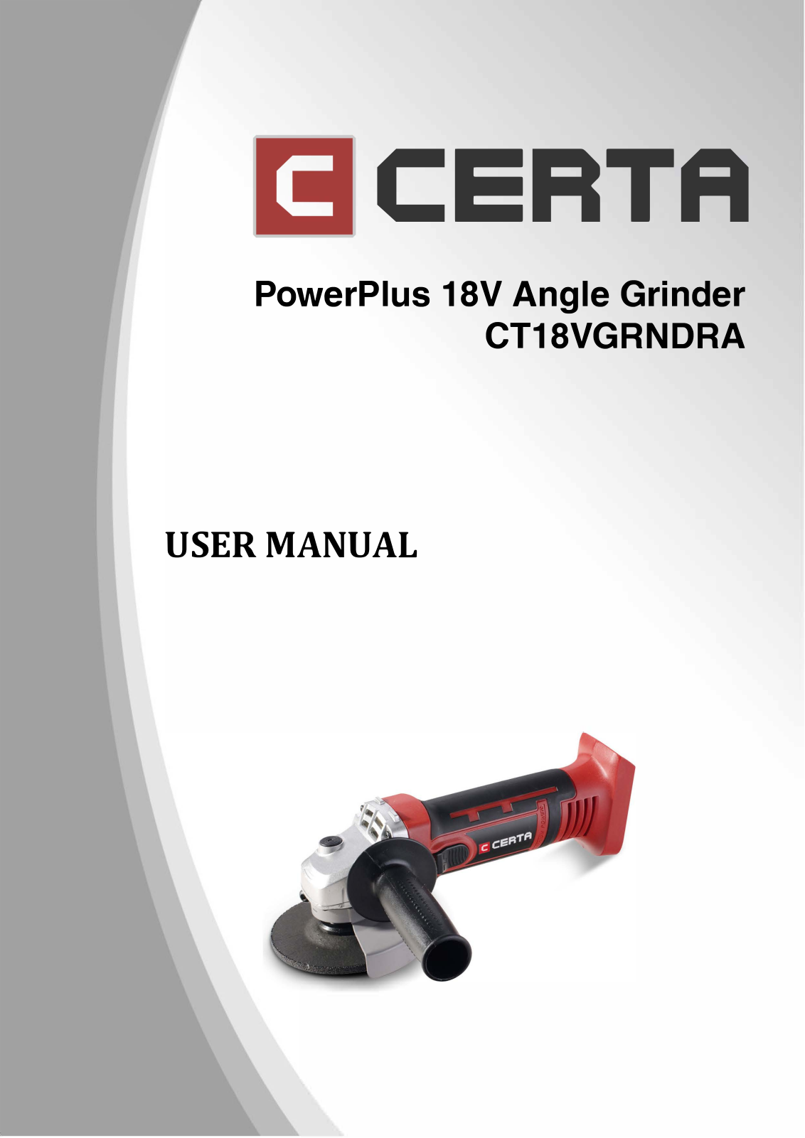 Certa CT18VGRNDRA User Manual - ManualMachine.com
