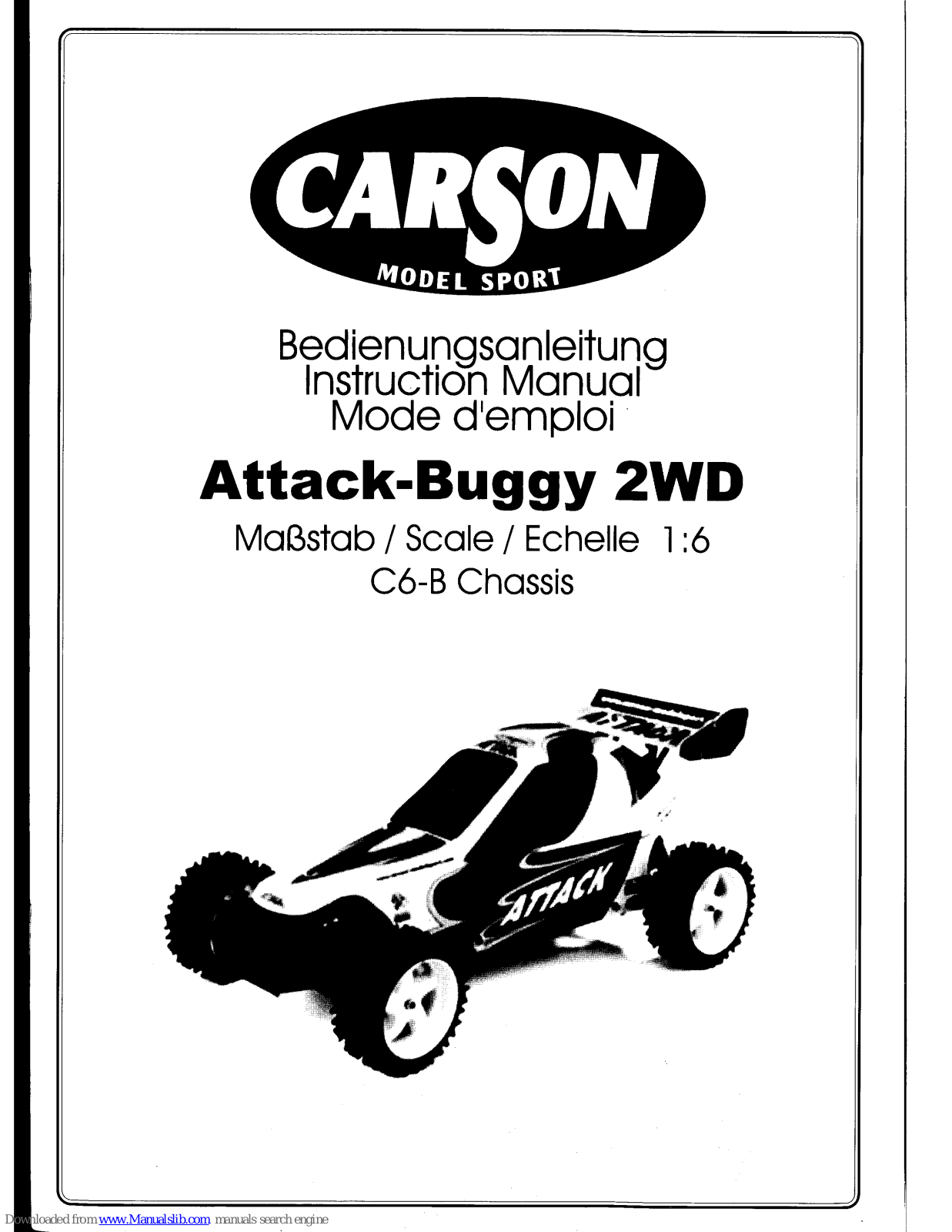 Carson Attack-Buggy 2WD Instruction Manual