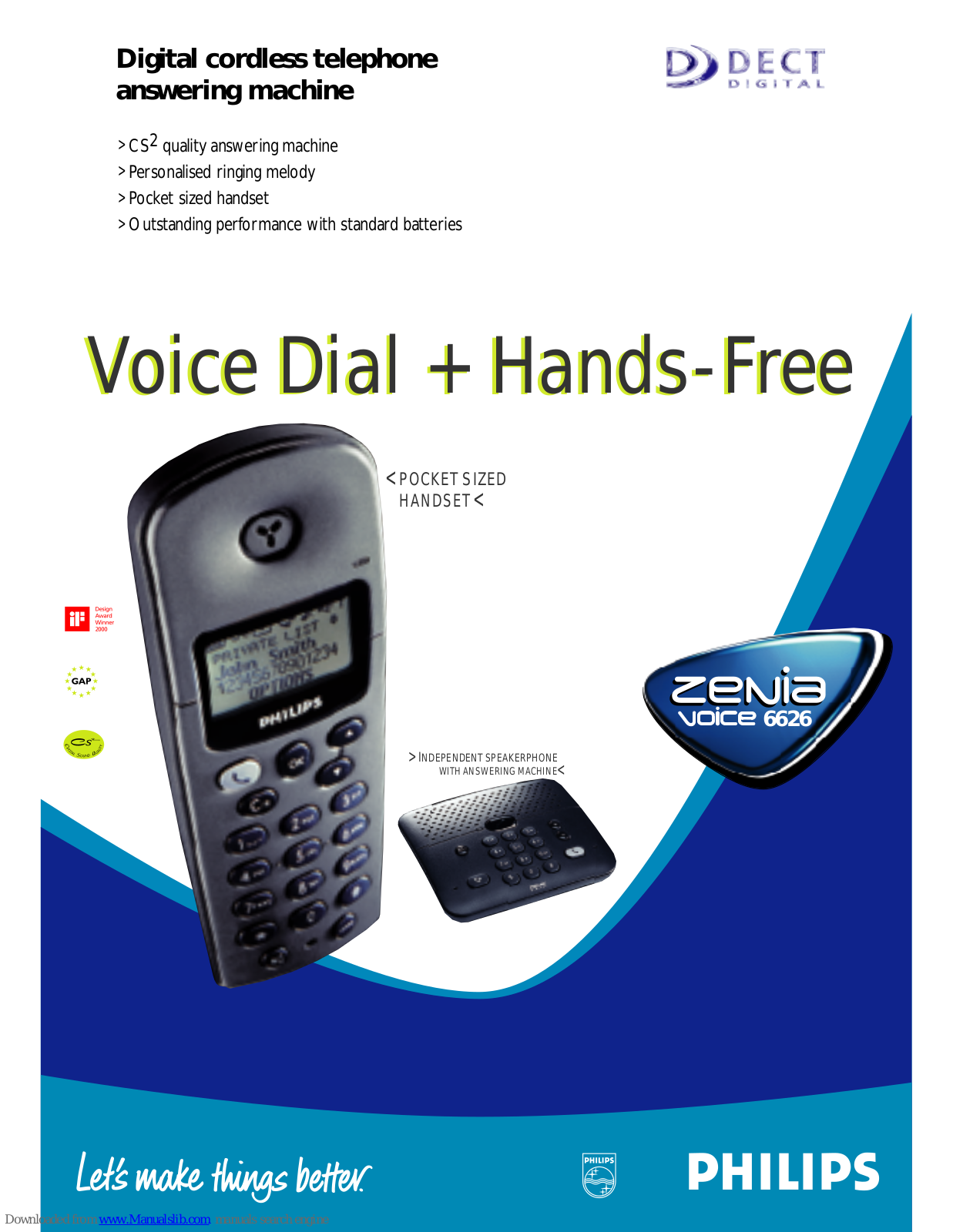 Philips Zenia Voice 6626 User Manual