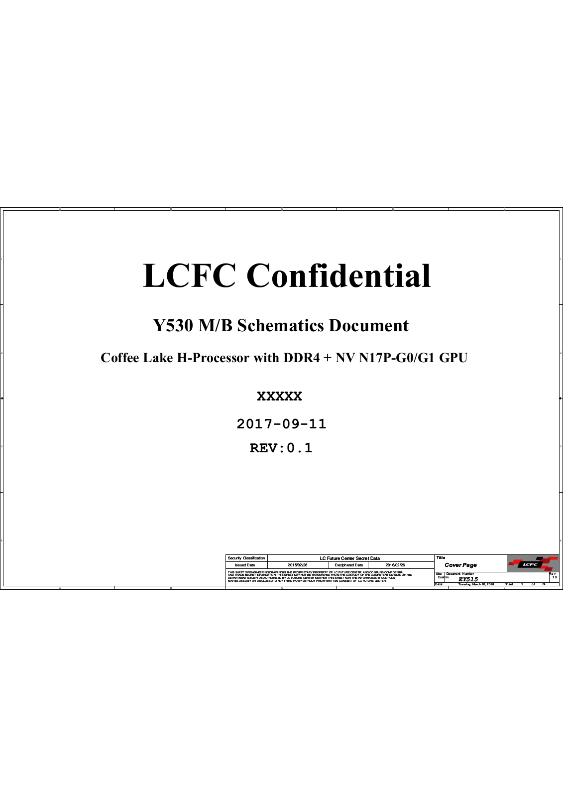 Lenovo Legion EY530 Schematic