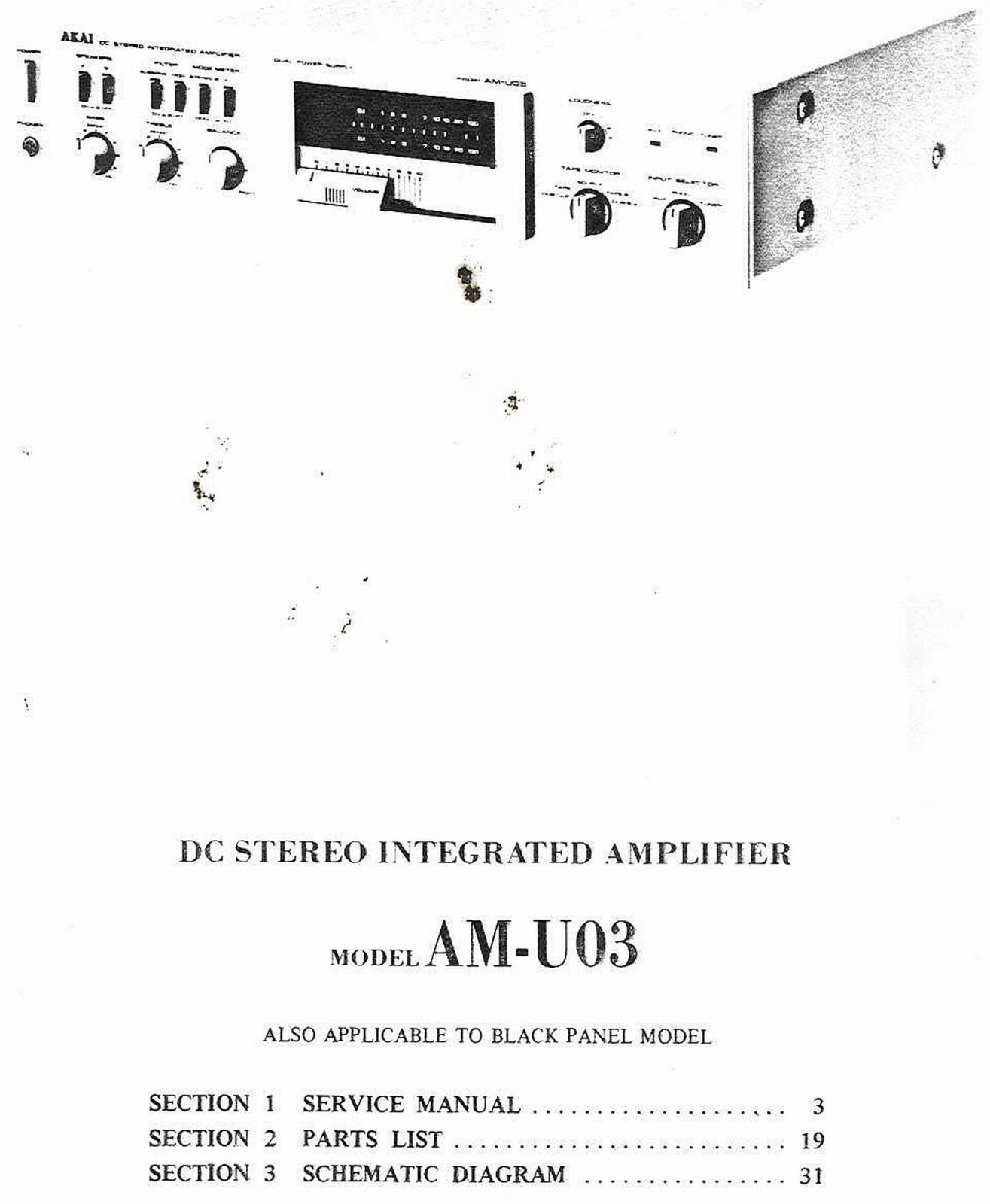 Akai AMU-3 Schematic