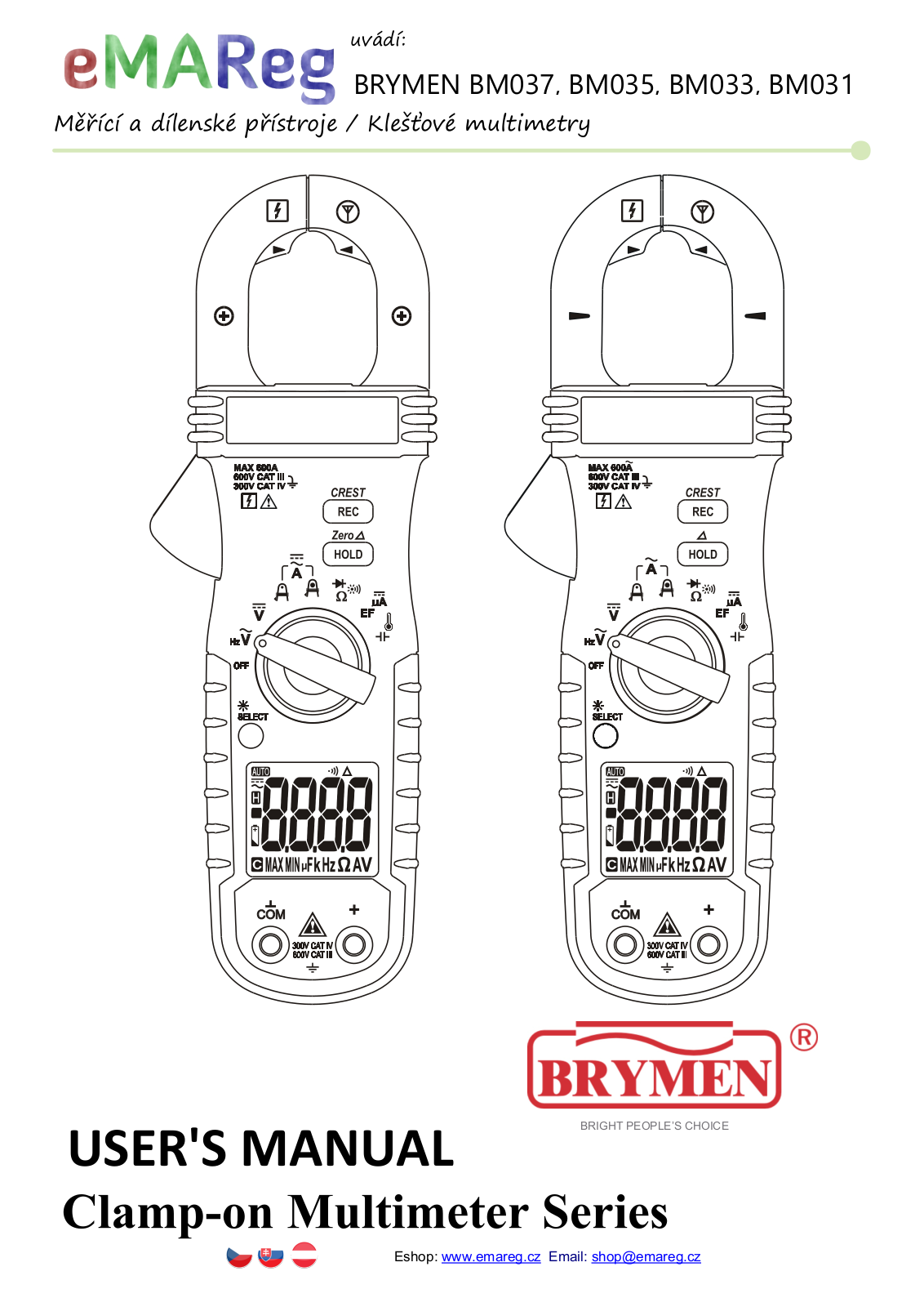 Brymen BM035, BM031, BM037, BM033 User Manual - ManualMachine.com