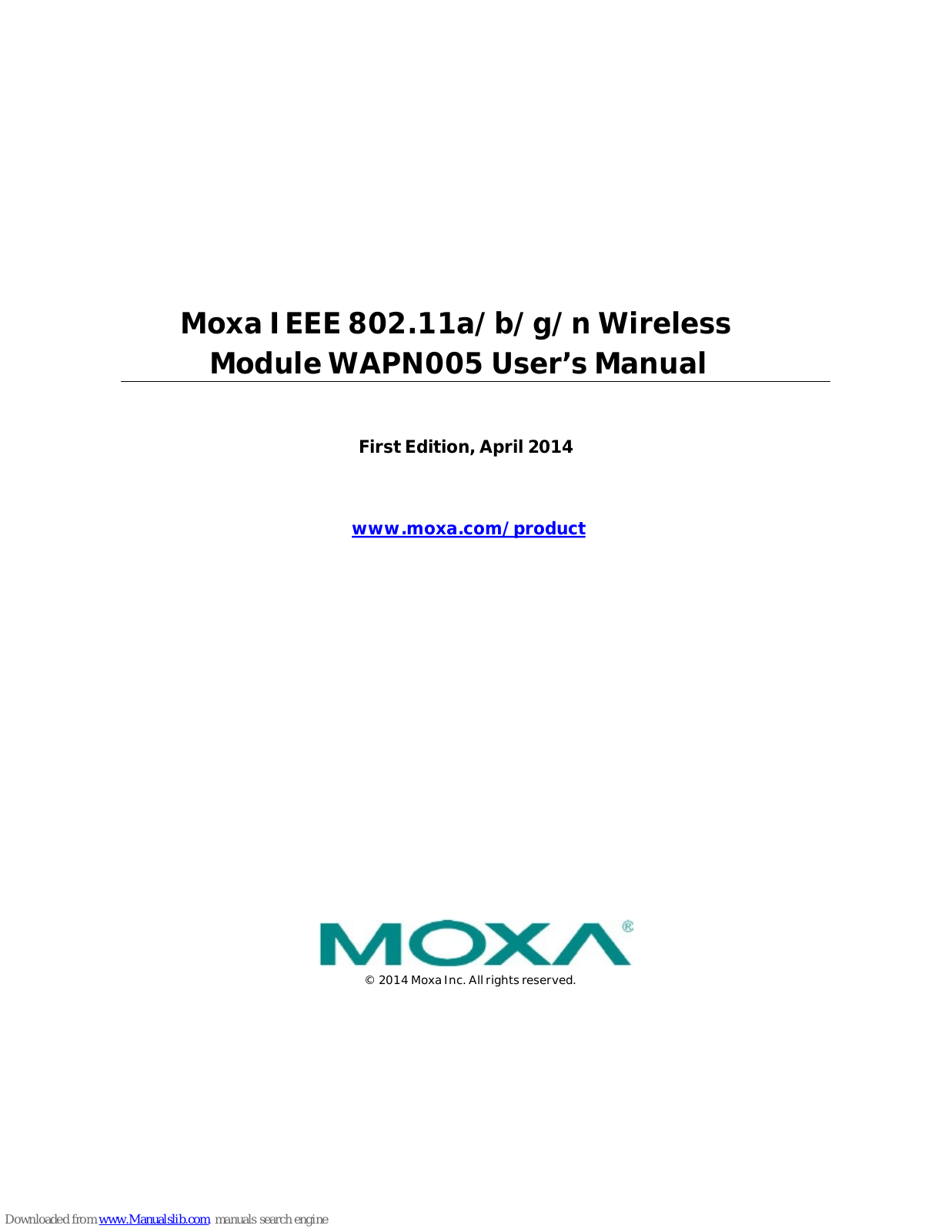 Moxa Technologies WAPN005 User Manual