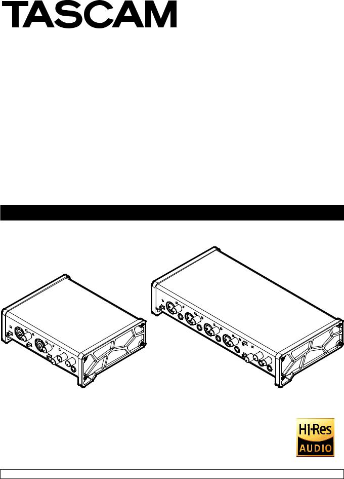 Tascam US-2x2HR User manual