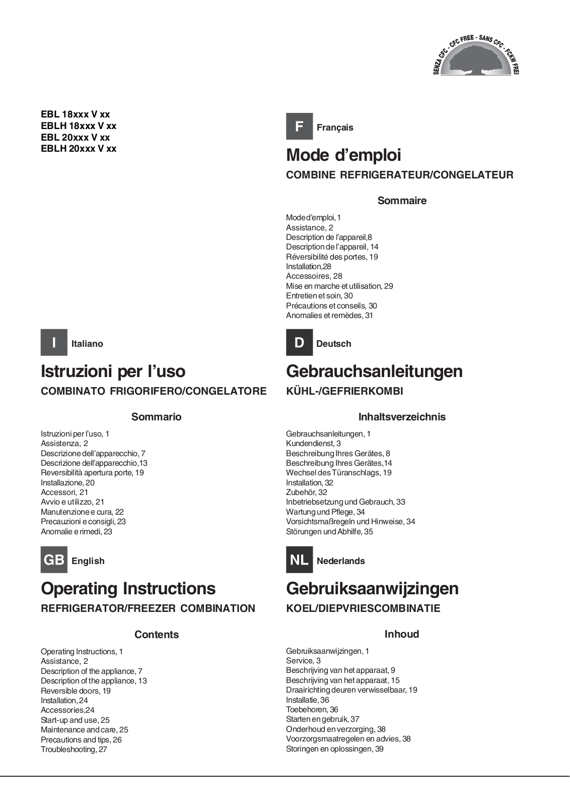 Hotpoint Ariston EBYH 18242 F User Manual