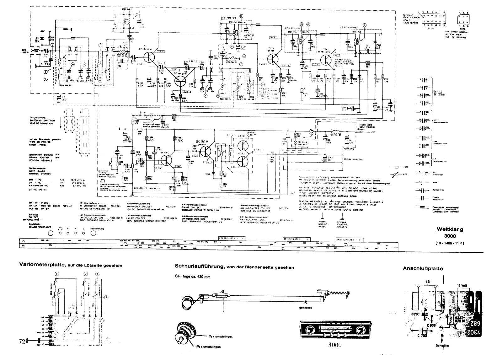 Grundig WELTKLANG-3000 Schematic