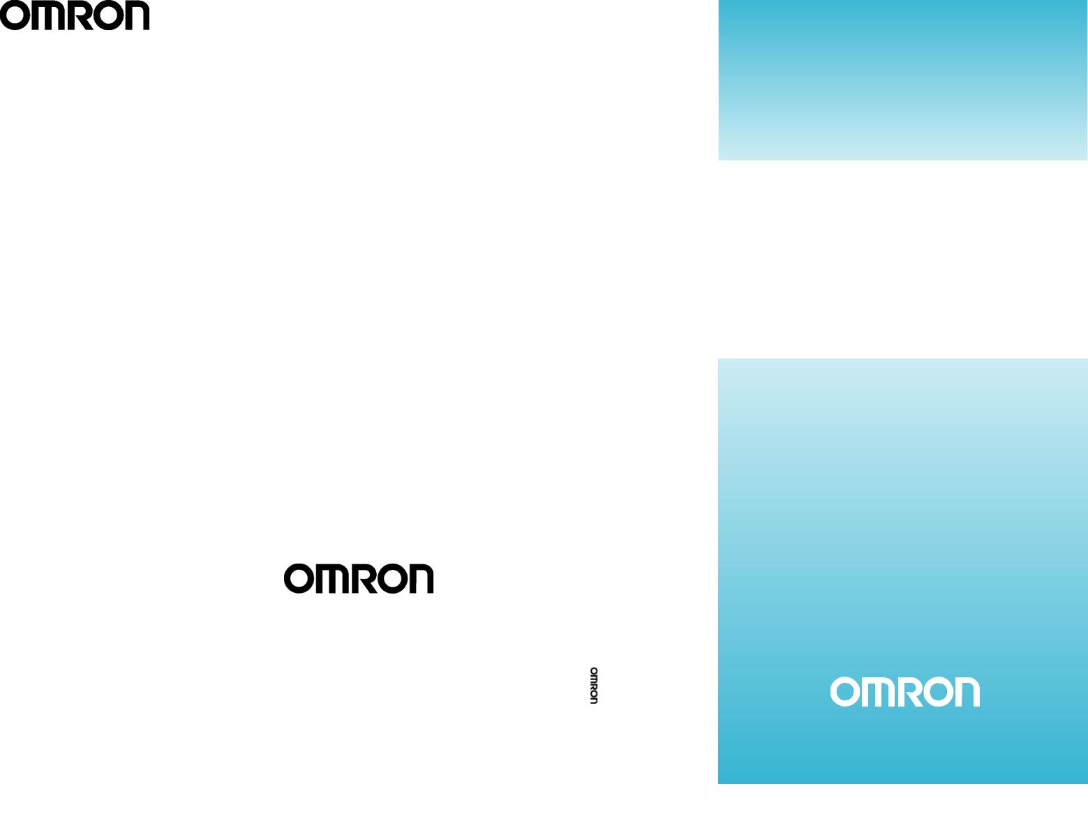 Omron R88A-MCW151-E, R88A-MCW151-DRT-E OPERATION MANUAL
