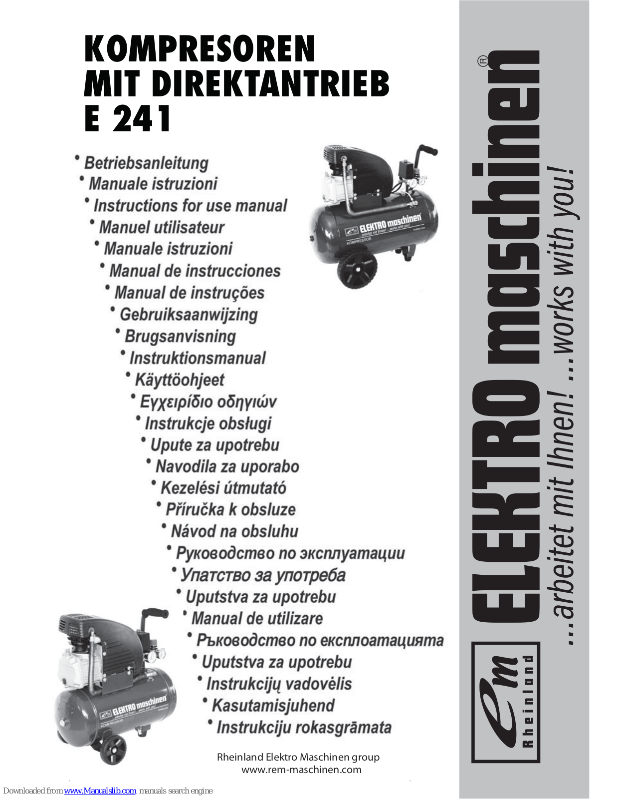 EM E 241 Instructions For Use Manual