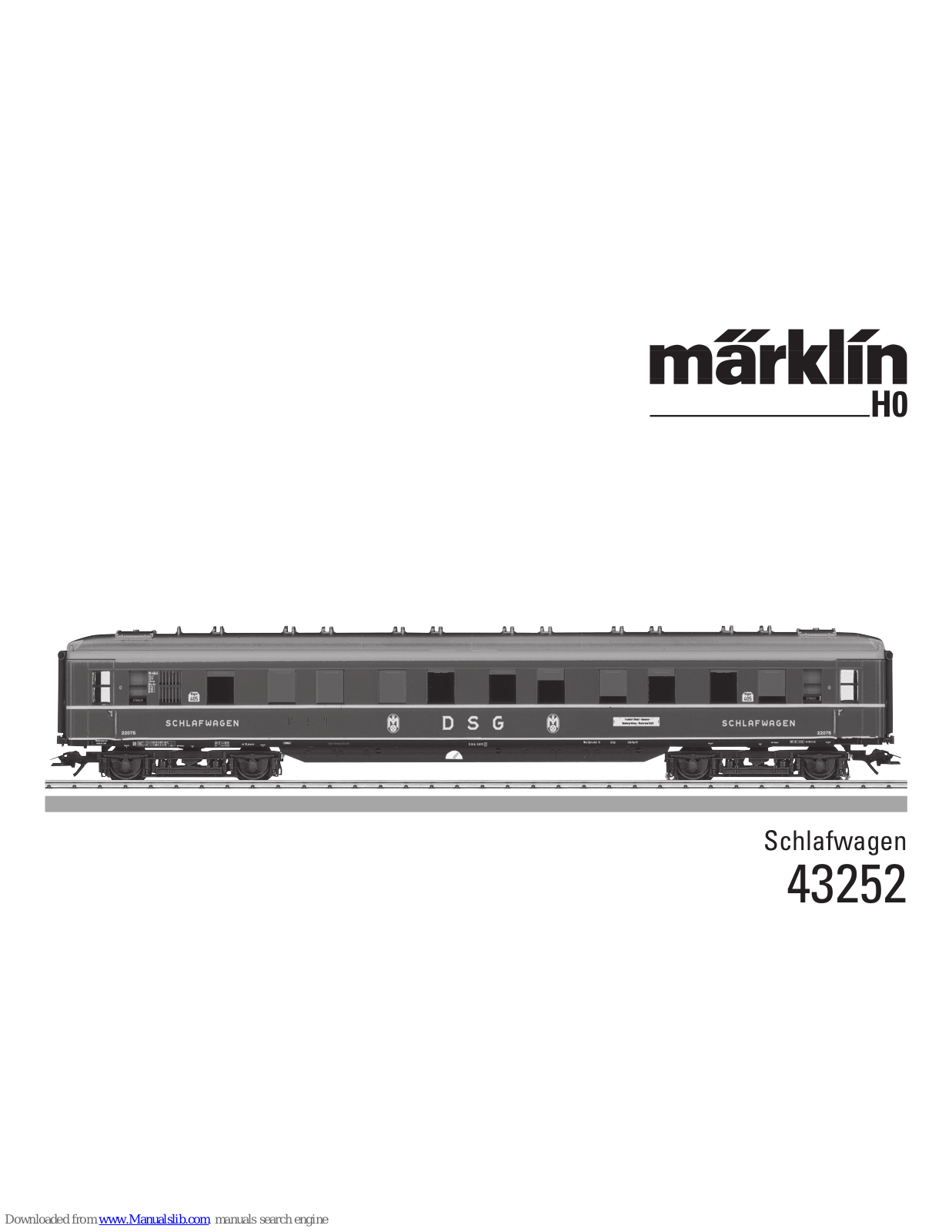 marklin 43252 User Manual - ManualMachine.com