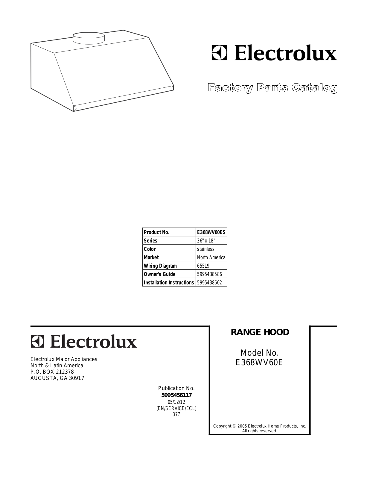 Electrolux E368WV60E User Manual - ManualMachine.com