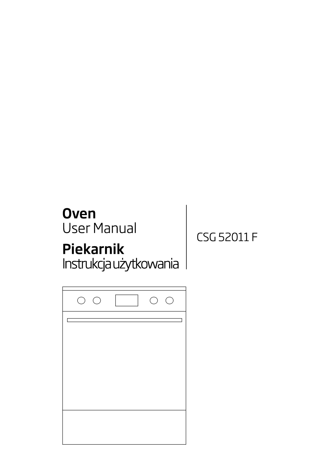 Beko CSG 52011 FW Operating Instructions
