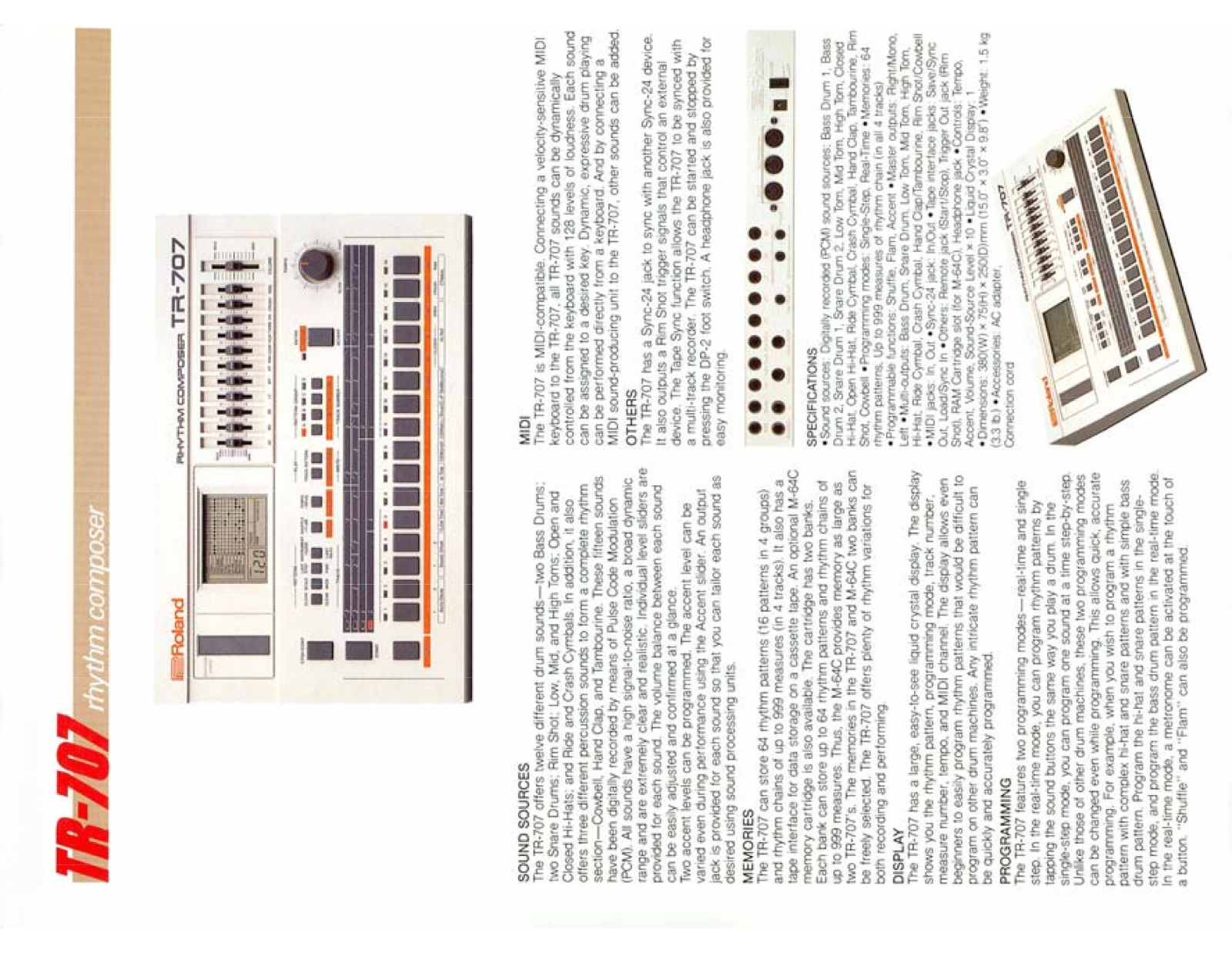 Roland Corporation TR-707 User's Manual