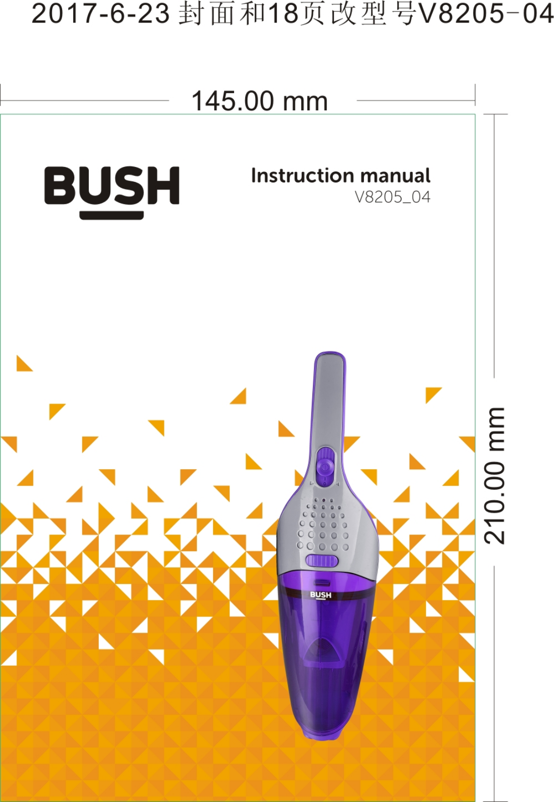 Bush V8205-04 Instruction manual