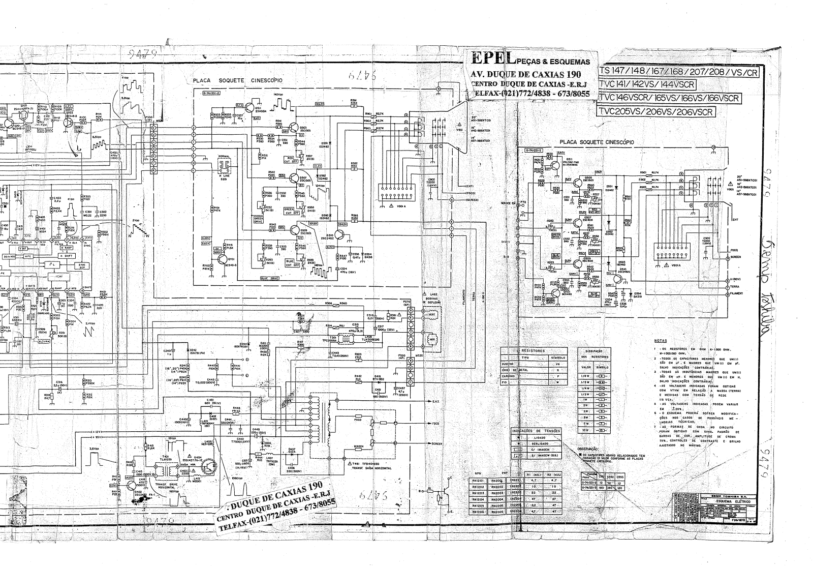 Toshiba TS208VS Schematic