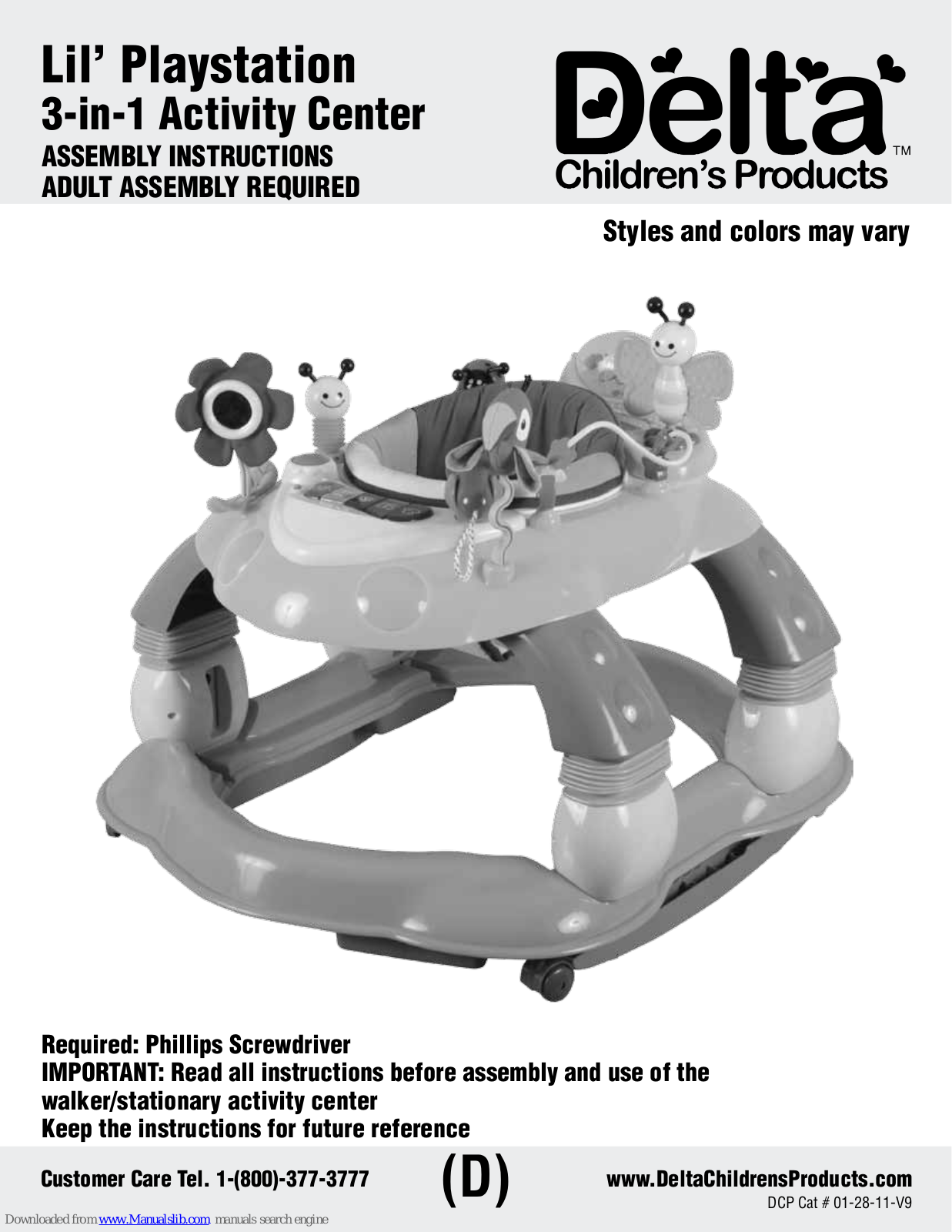 Delta Lil’, Lil’ Playstation Assembly Instructions Manual