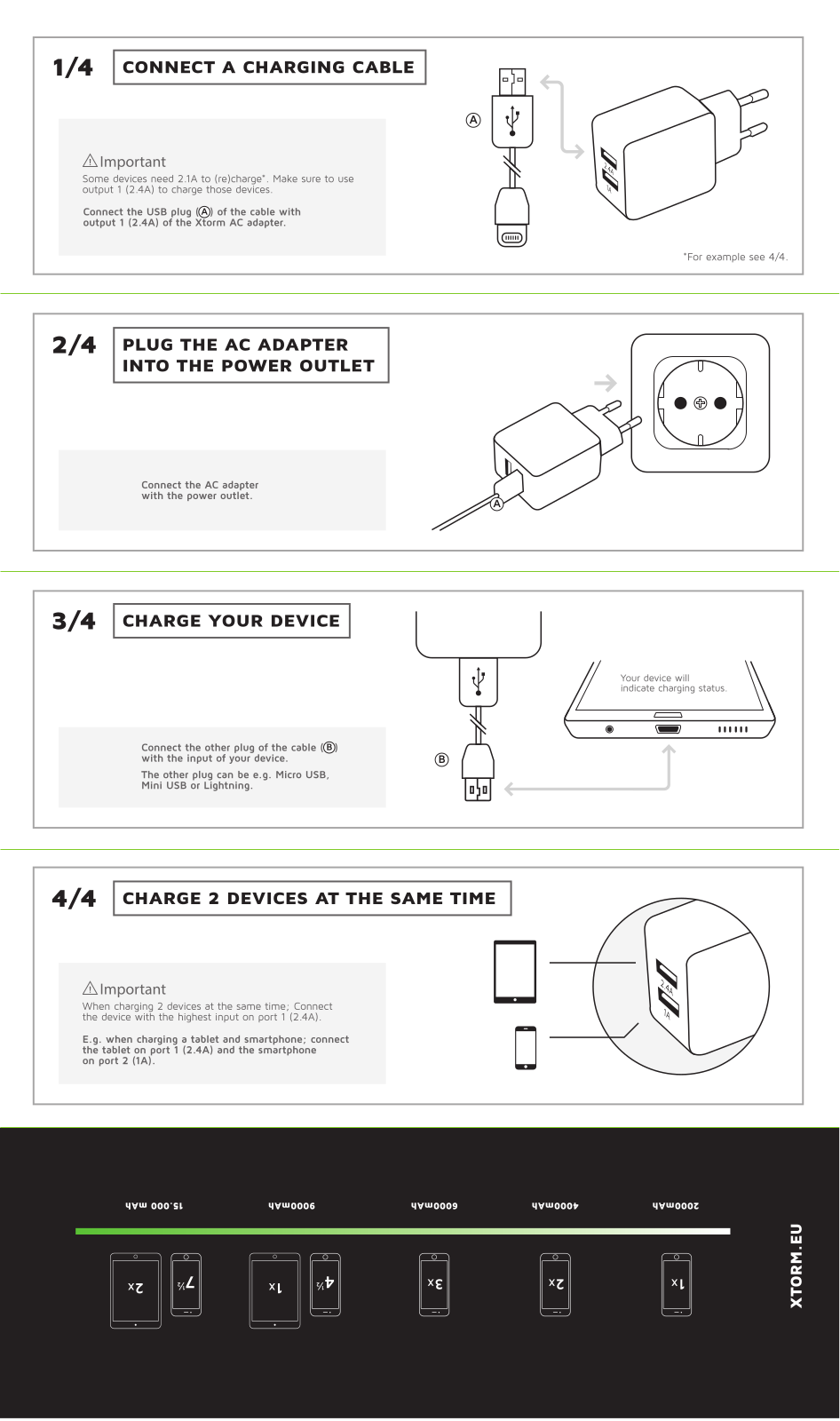 Xtorm by A-Solar CX005 User manual