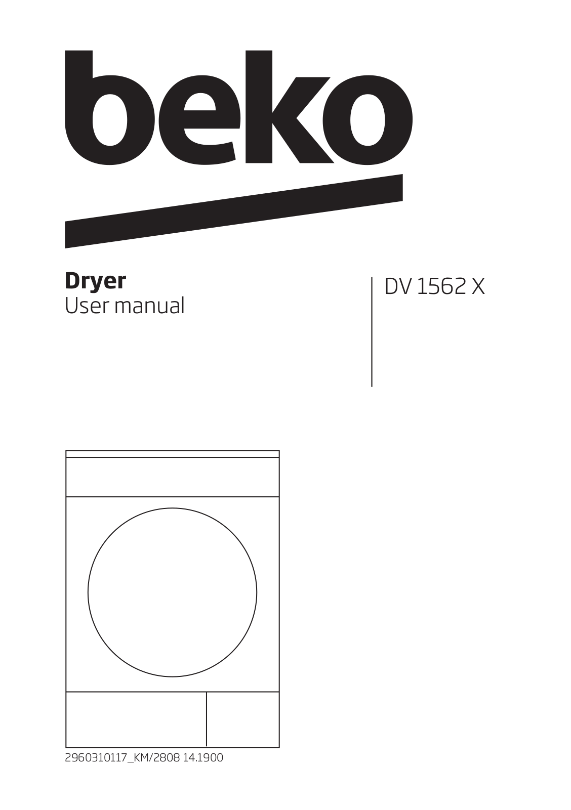 Beko DV 1562 X User manual