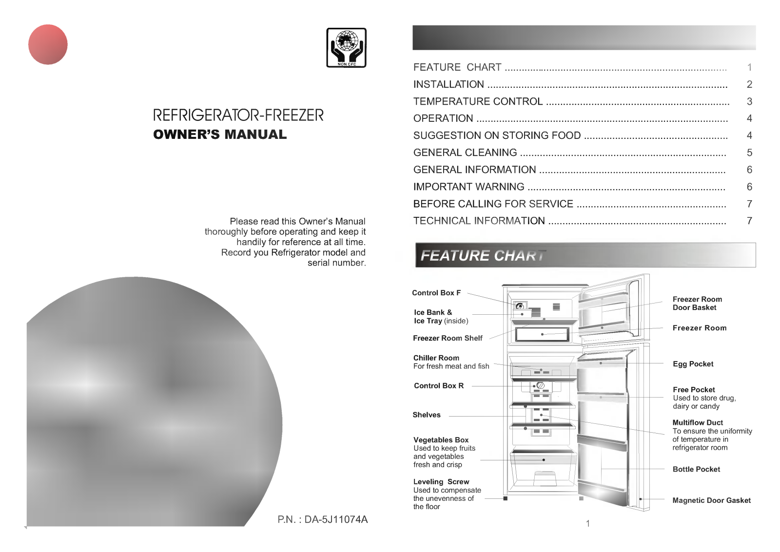 LG LR-252SVF Manual book