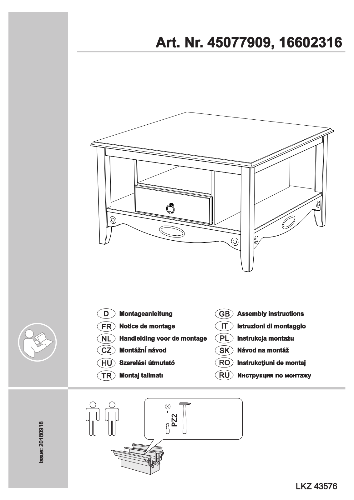 Home affaire Erida Assembly instructions